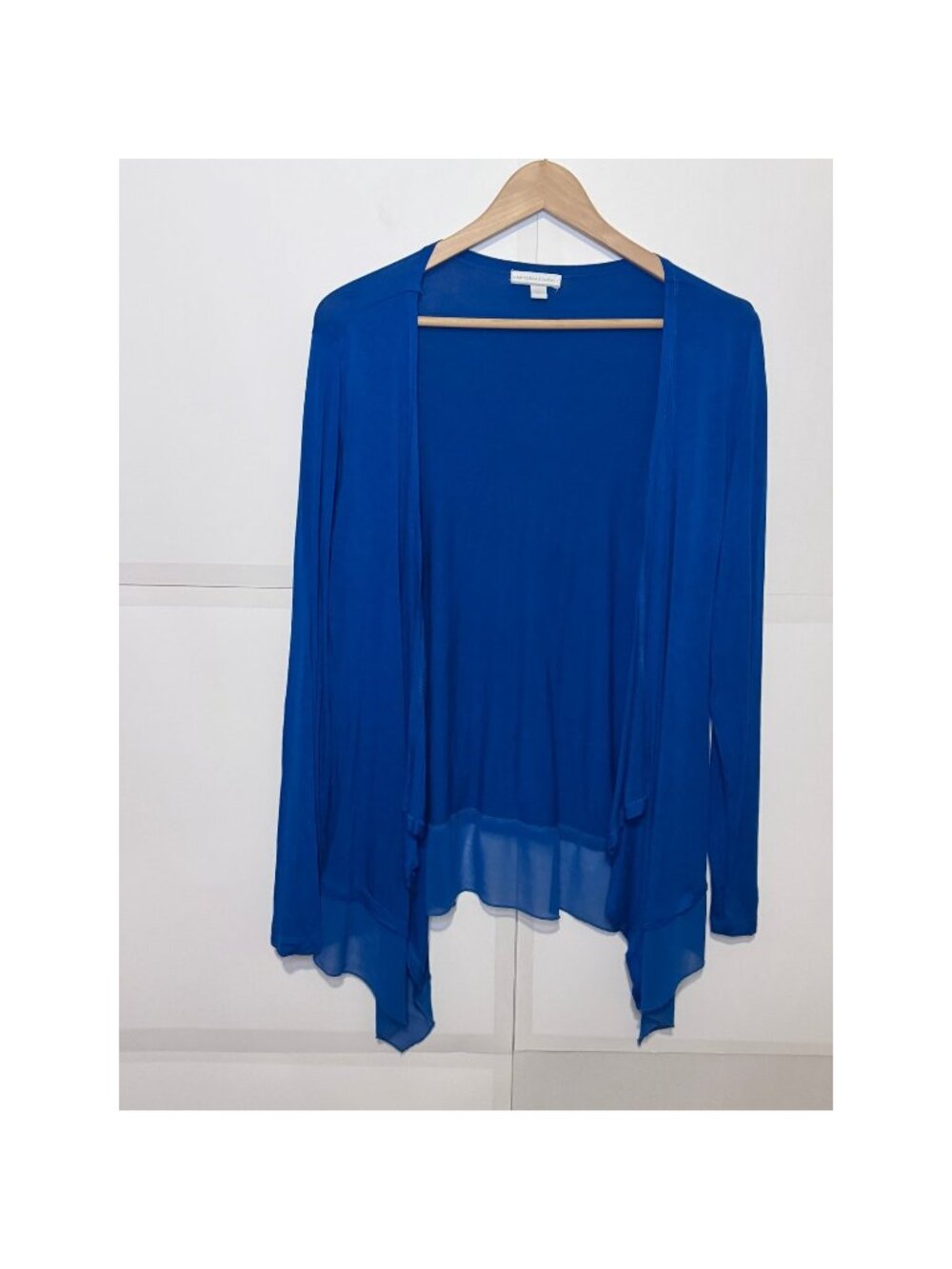 New York & Company Women's Light Cardigan, Blue, Size L